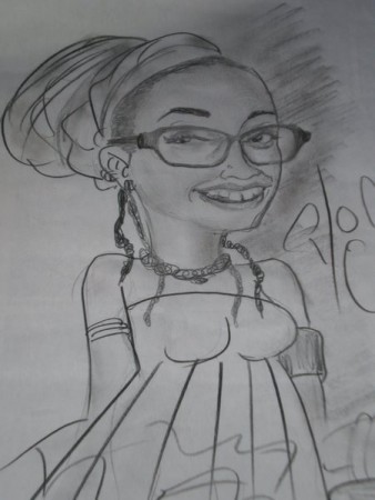 Caricatura feita por Nuna