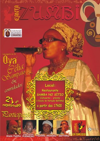Banner de Divulgação do Lançamento do Cd Oyá